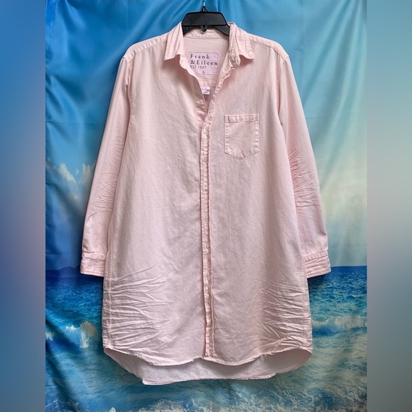 Frank & Eileen Famous Denim MARY Classic Shirtdress Size: L Ballet - Picture 4 of 16